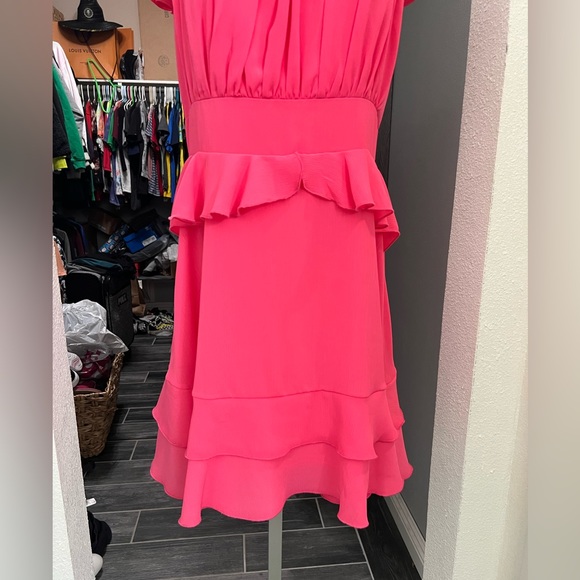 NWT Byinns Hot Pink Summer Ruffle Dress - Picture 3 of 12